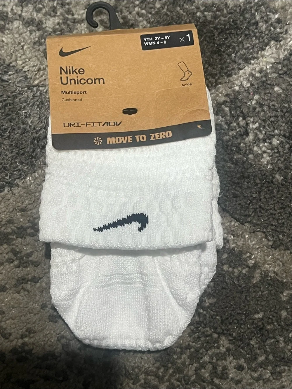 Nike Unicorn Multisport Cushioned Ankle Socks. Dri-FIT ADV technology